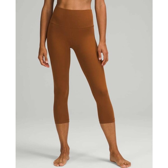 LULULEMON Align Legging Womens Plus 20 Copper Brown High Rise Crop 21" Pant NEW - Picture 14 of 14